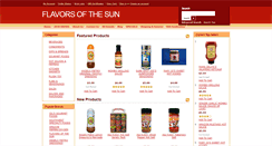 Desktop Screenshot of flavorsofthesun.com